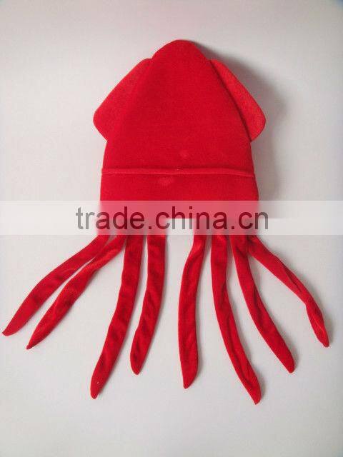 factory sale red color carnival products octopus hat