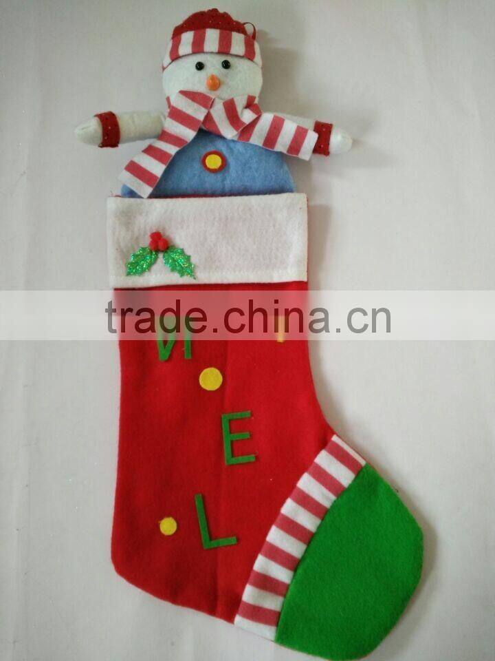 Merry Xmas Large Santa Claus Gift Stocking Bag Presents Sack Filler Decoration
