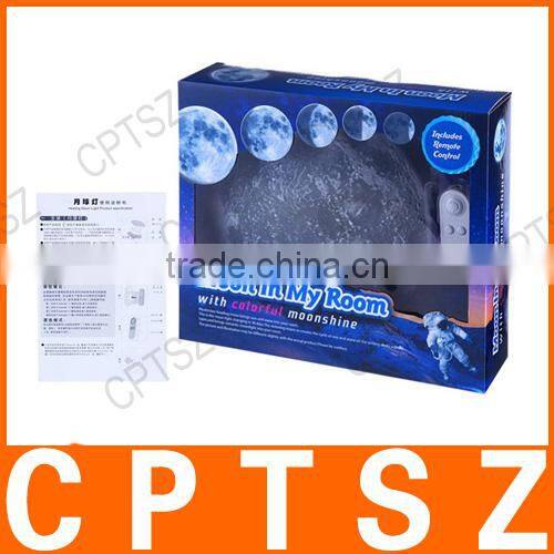 Relaxing Healing colorful Moon Lamp with White 6-LED Light (4xAA + 2xAAA)