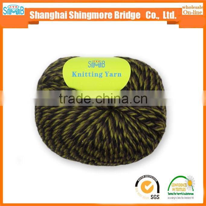 Online shopping knitting yarns china supplier cheapest wholesale oeko tex certified chunky wool yarn for hand knitting sweater