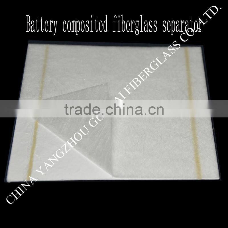 sticky composite fiberglass battery separator