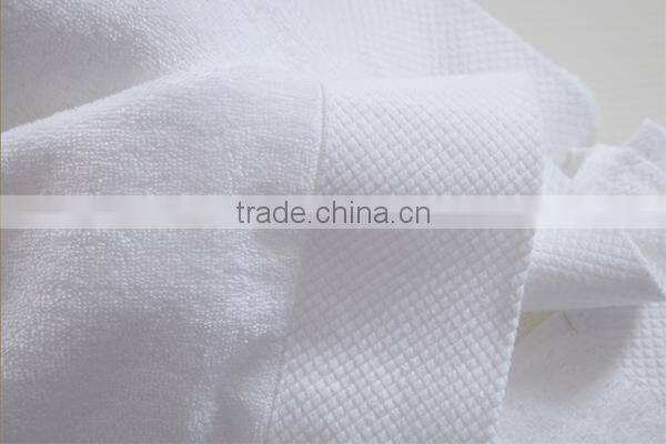 100% Cotton 16S 550gsm white plain design 70*140 hotel bath towel