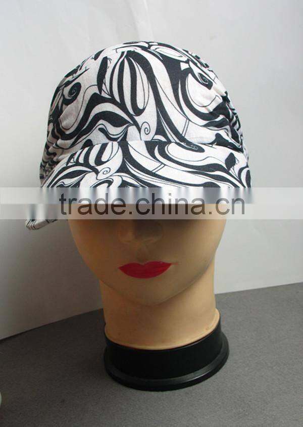spring and summer printed hat for lady
