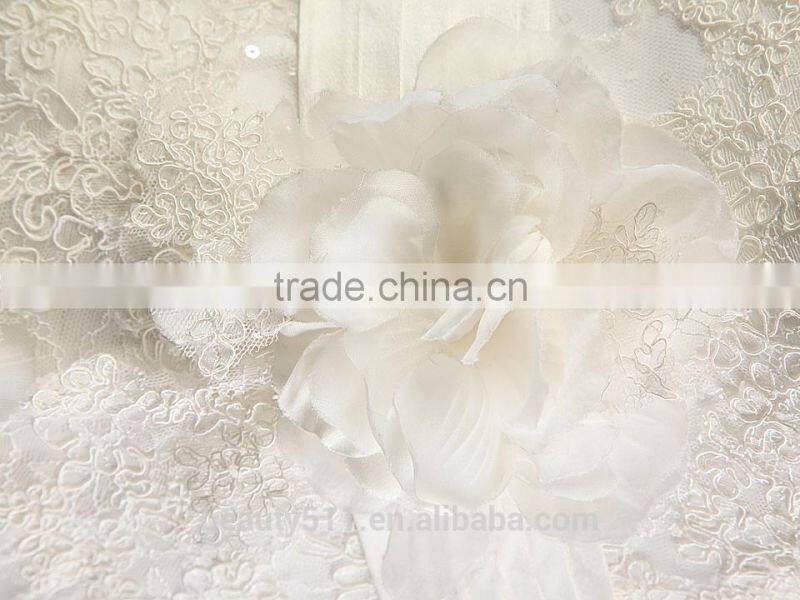 Wholesale 2017 Wedding dress Elegant A-line Sweetheart Cap Sleeve Tulle with lace wedding gown bridal dresses F106