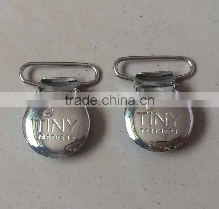 Wholesale Cheap OEM Logo Metal Suspender Clips