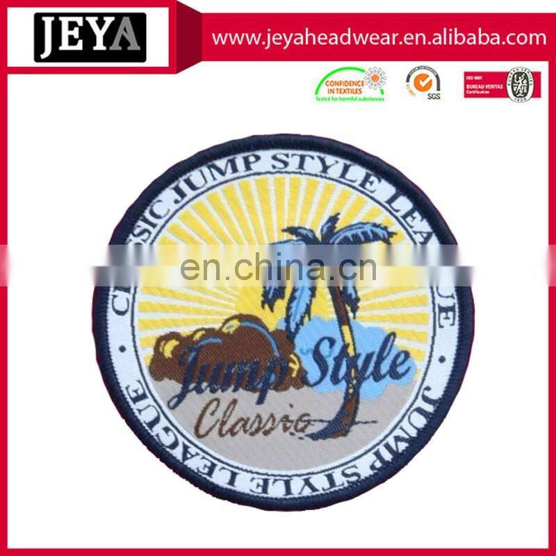 Customized football team badge sew on clothing embroidery patches