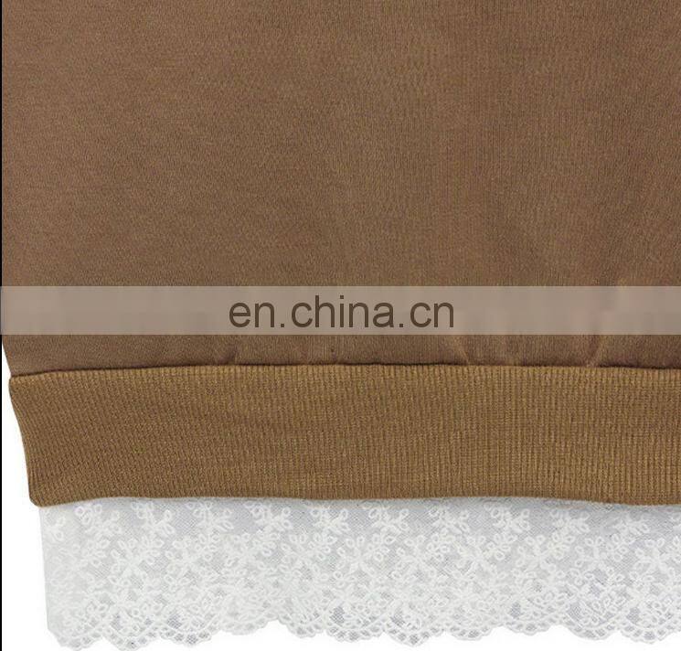 New Ladies Casual Sport Tops Plain Hoody Girls Lace Sweatshirt Jacket Plus Size