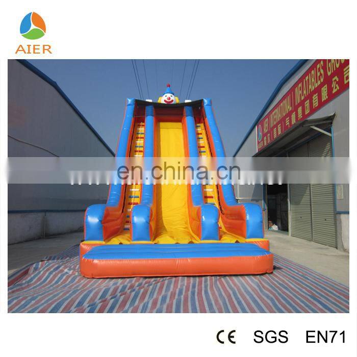 Giant inflatable clown slide, inflatable clown air slide, clown inflatable slip slide