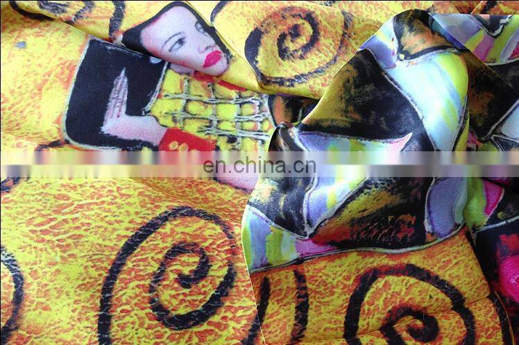 women fashion satin silk plaid square scarf