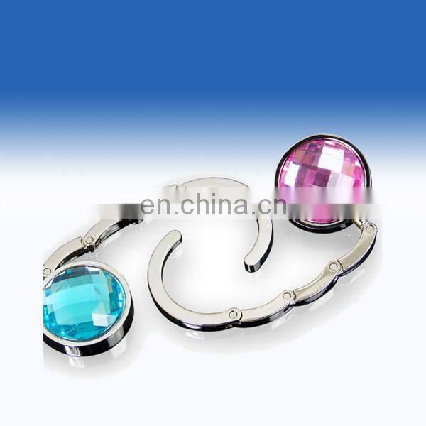 custom foldable school bag hanger with stones