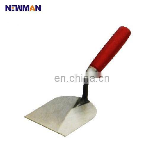 NEWMAN I1005 popular types hand bricky tools rubber handle stainless steel masonry trowel