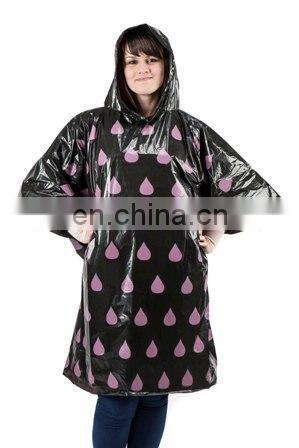 CHEAP ONE TIME USE HOODED PE PONCHO