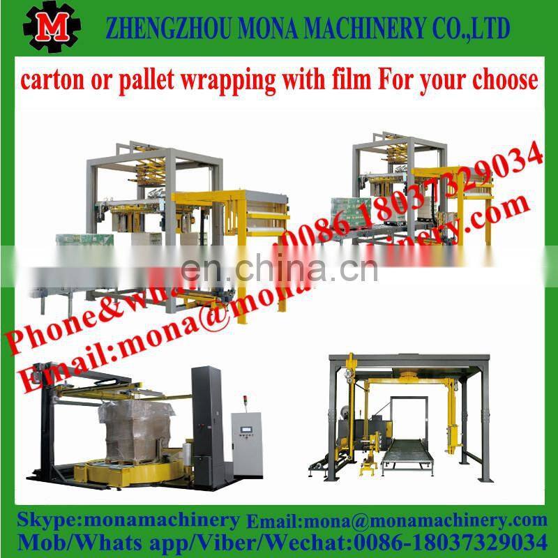 Multipurpose plastic pallet strap shrink wrapping machine