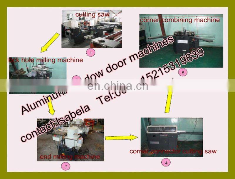 Aluminum window frame making machine/ Two-head Angles Cutting Saw for aluminum window/Aluminum window machine (LJZ2-450*3700)