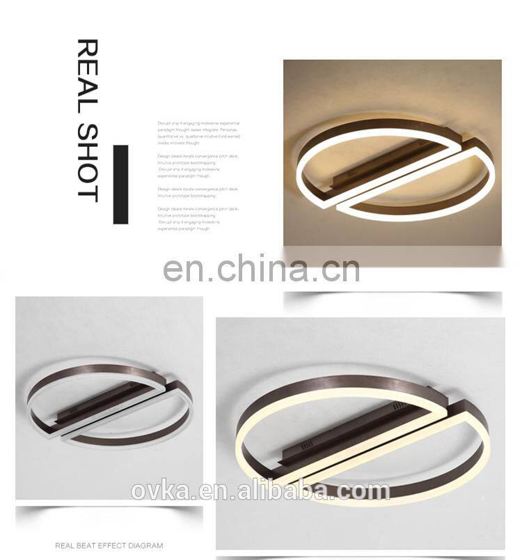 Fashion simple round restaurant lighting led ceiling light for living room