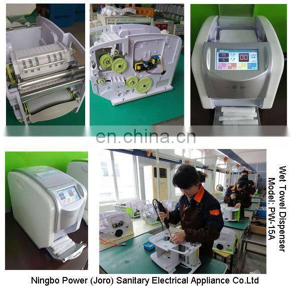 hot and cold automatic wet roll towel dispenser