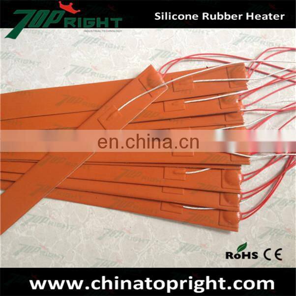 Flexible silicone rubber strip oil barrel heater