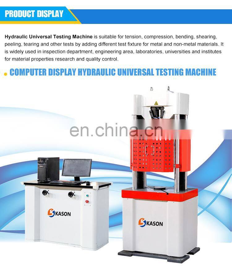 WEW-2000H 2000KN Computer Display Hydraulic Universal Testing Machine from China Manufacture
