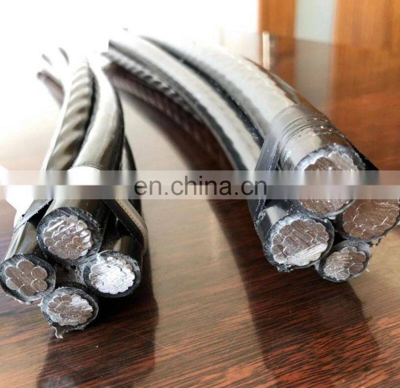 Hot Sale ABC AERIAL BUNCH CABLE abc aerial bundle cable.0.6/1KV, XLPE/PVC insulation, Aluminum Conductor