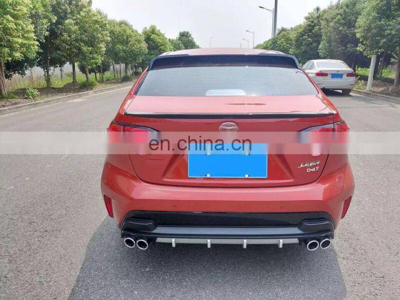 For 2020 Corolla Front bumper front lip Tail Trunk Spoiler Wing Lip rear diffuser 3 PCS