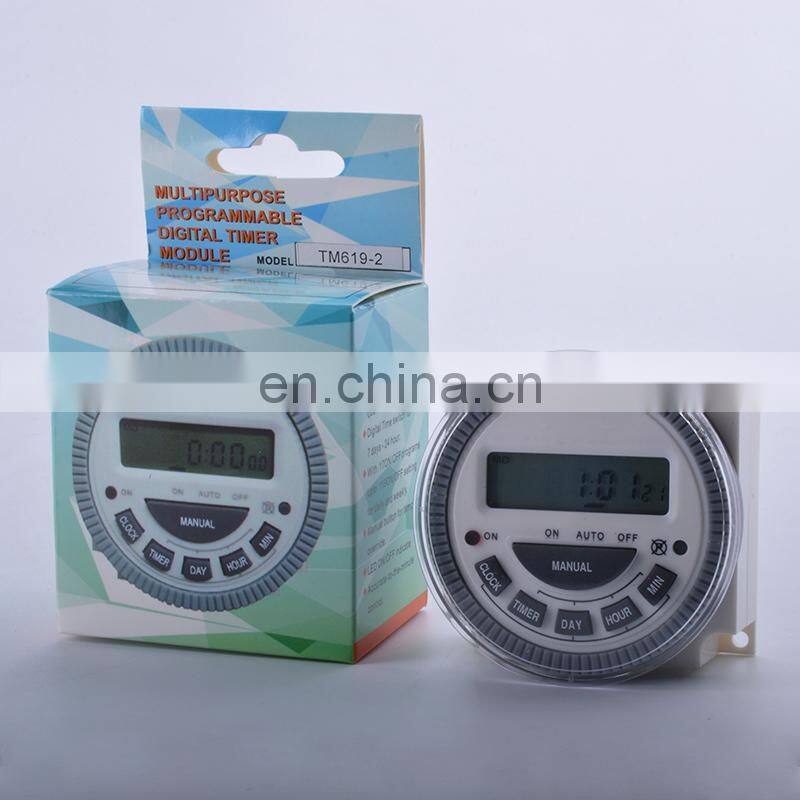 TM619 7 Days timer 24 hour 220v 230v Digital Programmable Time Switch, electric switch