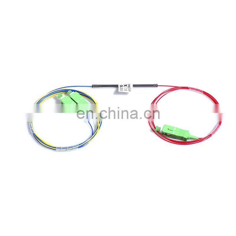 Unbalanced splitter Ratio coupler dual window FBT 1X2 fiber coupler
