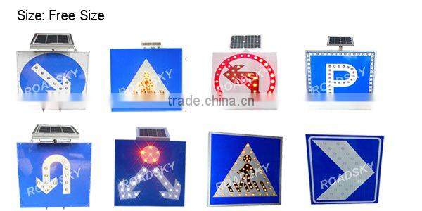 Traffic Warning Plastic Reflective Flashing Road Signs