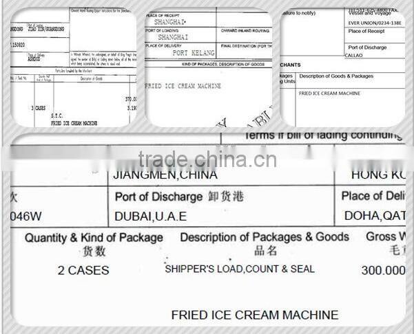 Double Flat Pan Fried Ice Cream Machine, Thailand Roll Ice Cream Maker, China Two Secop Compressor Fried Ice Cream Machine