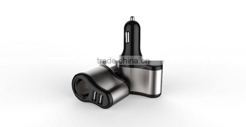 Promotional customized USB Car Charger Cheap Wholesale Colorful Dual USB Car Charger for cell phone