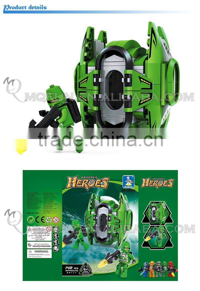 Mini Qute outer space robot machine aircraft super hero action figure plastic models building block educational toy NO.25370
