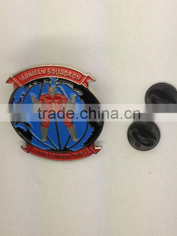 number custom logo soft enamel lapel pins/custom badges