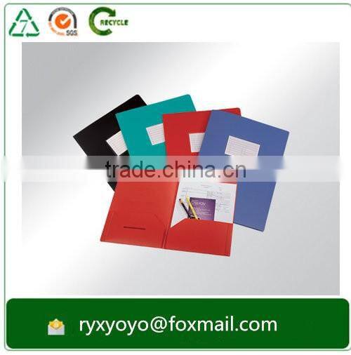 a4 cusomized pp plastic two pocket file folder