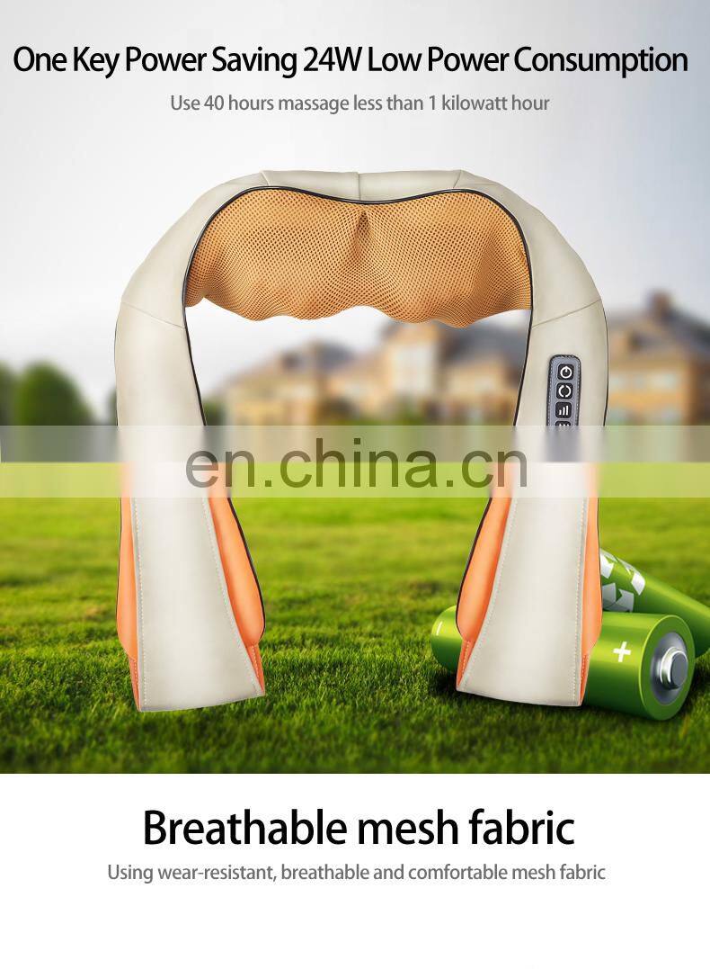 2019 Latest design shiatsu kneading health care electric neck back shoulder massager