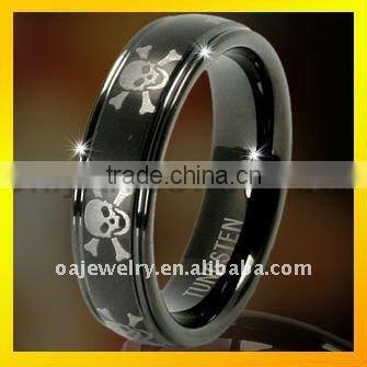 high quality unique design tungsten and ceramic ring for engagement