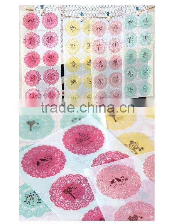 Color snowflakes the non-drying label sticker label sticker printing