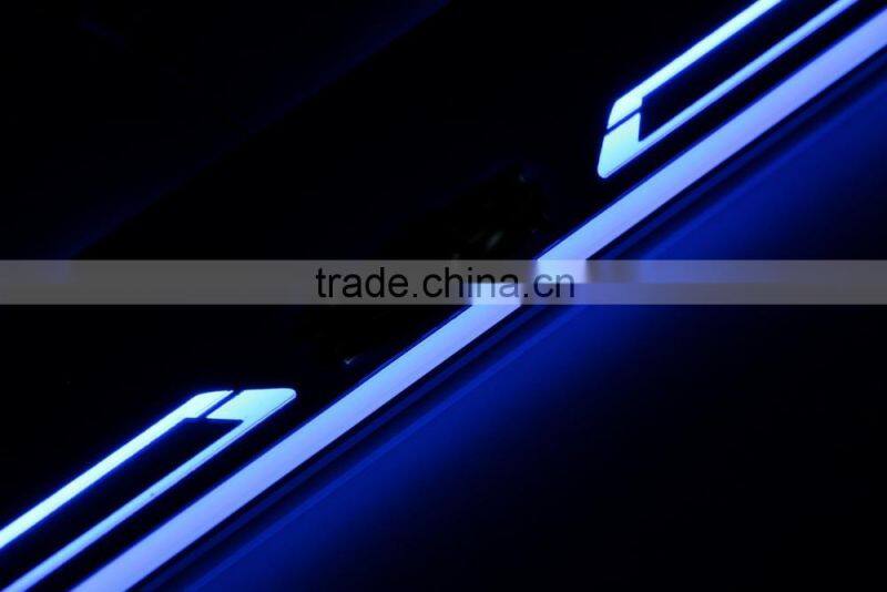 24 months warranty car styling led light For F30 door sill plate light flash moving scuff car door sill light