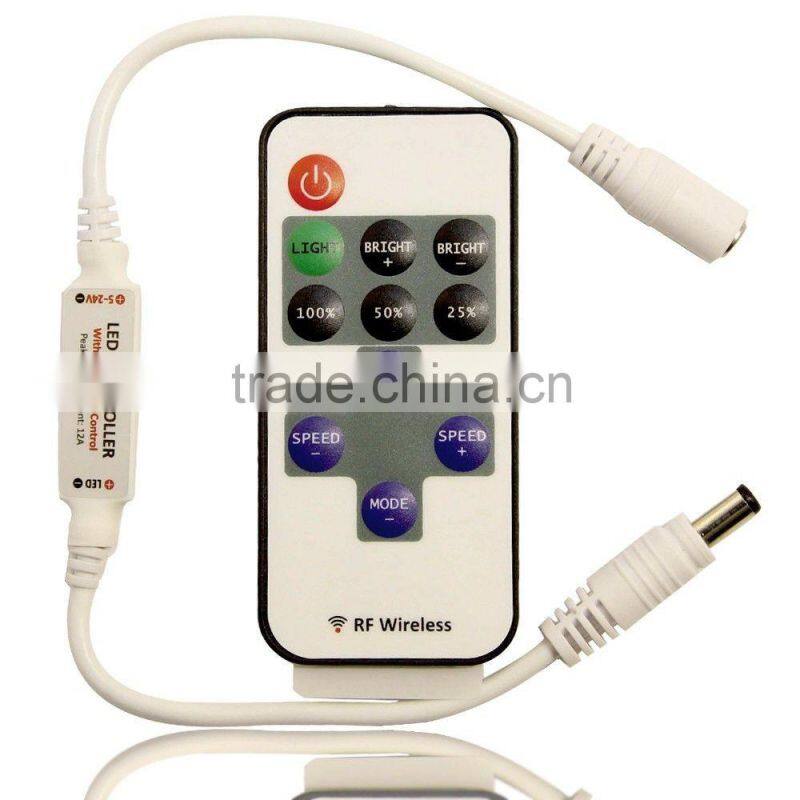 11 Key RF Wireless LED Dimmer/Mini RF Remote LED Dimmer