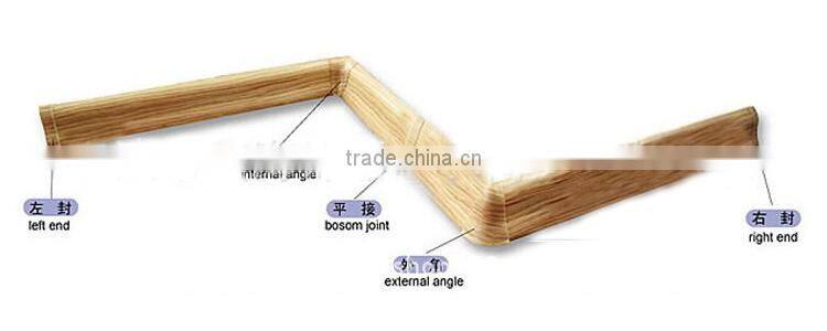 Wood plastic pvc composite skirting board baseboard