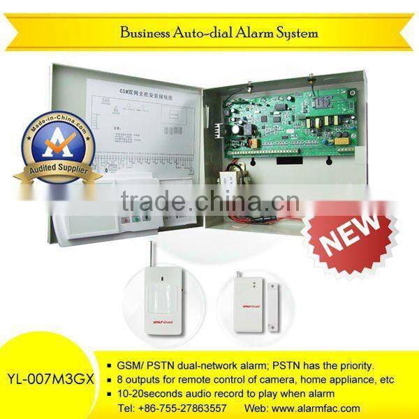 new design Wireless Anti-Decoding Auto-Dial home burglar mms Alarm System YL-007M3GX