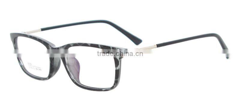 Square full-rim tr90 and acetate with metal temple material china for german fancy eyewear frame