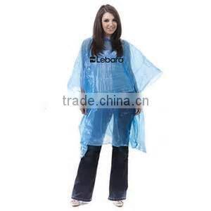 Disposable Custom Printed Waterproof Plastic Emergency Raincoat
