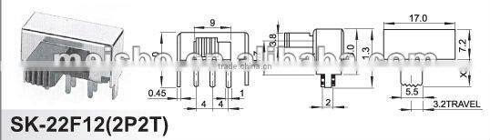 CE 0.5a multipurpose on off slide breaker