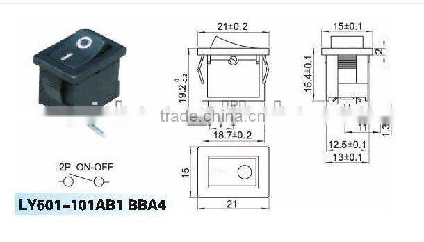 ON-OFF rocker switch t120 10A 125V