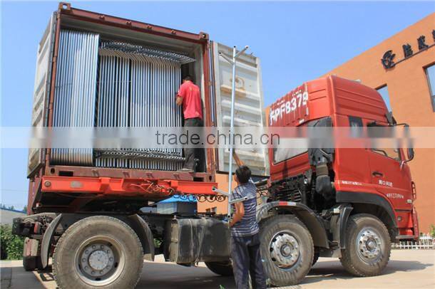 used galvanized crowd control barrier