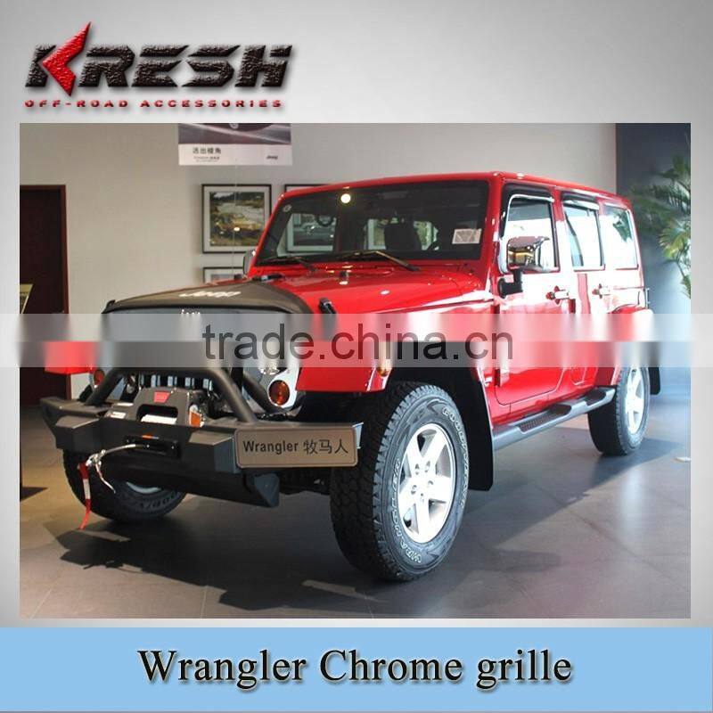 Fast delivery chrome jeep wrangler grille angry birds grille for Jeep wrangler JK