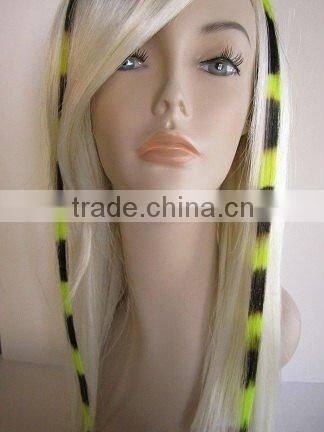 Popular Clip In Feather Hair Extension 100% Remy Hair