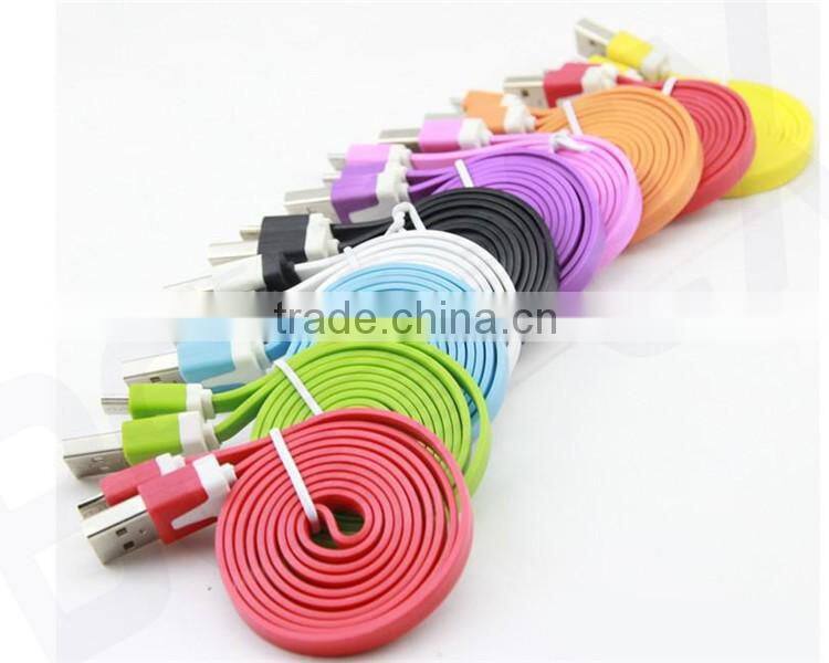 Slim Flat Electric Data Connector Micro USB Cable