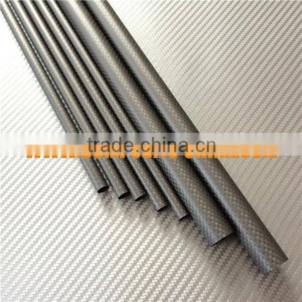3K weave carbon pipes with matte surface finish form Shandong exporter