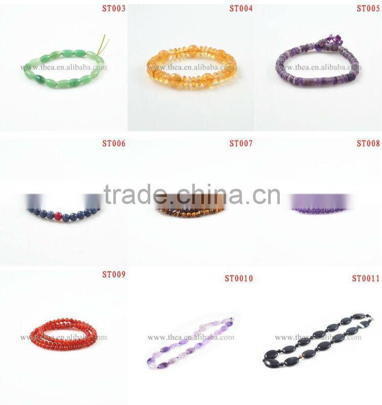 ST0024 shine nature stone hot summer fashion attractive necklace wholesale