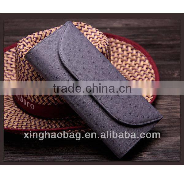 Top Branded and High Quality design real ostrich skin handbag